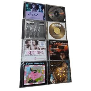 Mixed CD Lot 8pc ABBA Gold Roy Orbison Jazz Buck ONeil Michael‎ Watford W2